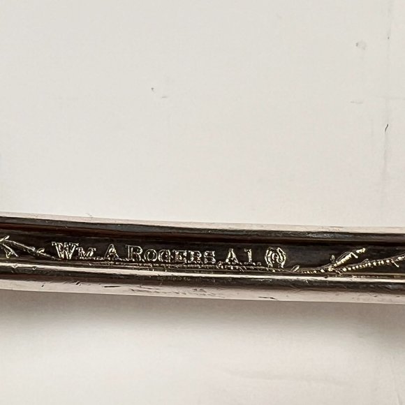 Vtg Glenrose Serving Spoon Wm. A. Rogers Silverplate A1 Large 1900 - Picture 7 of 16